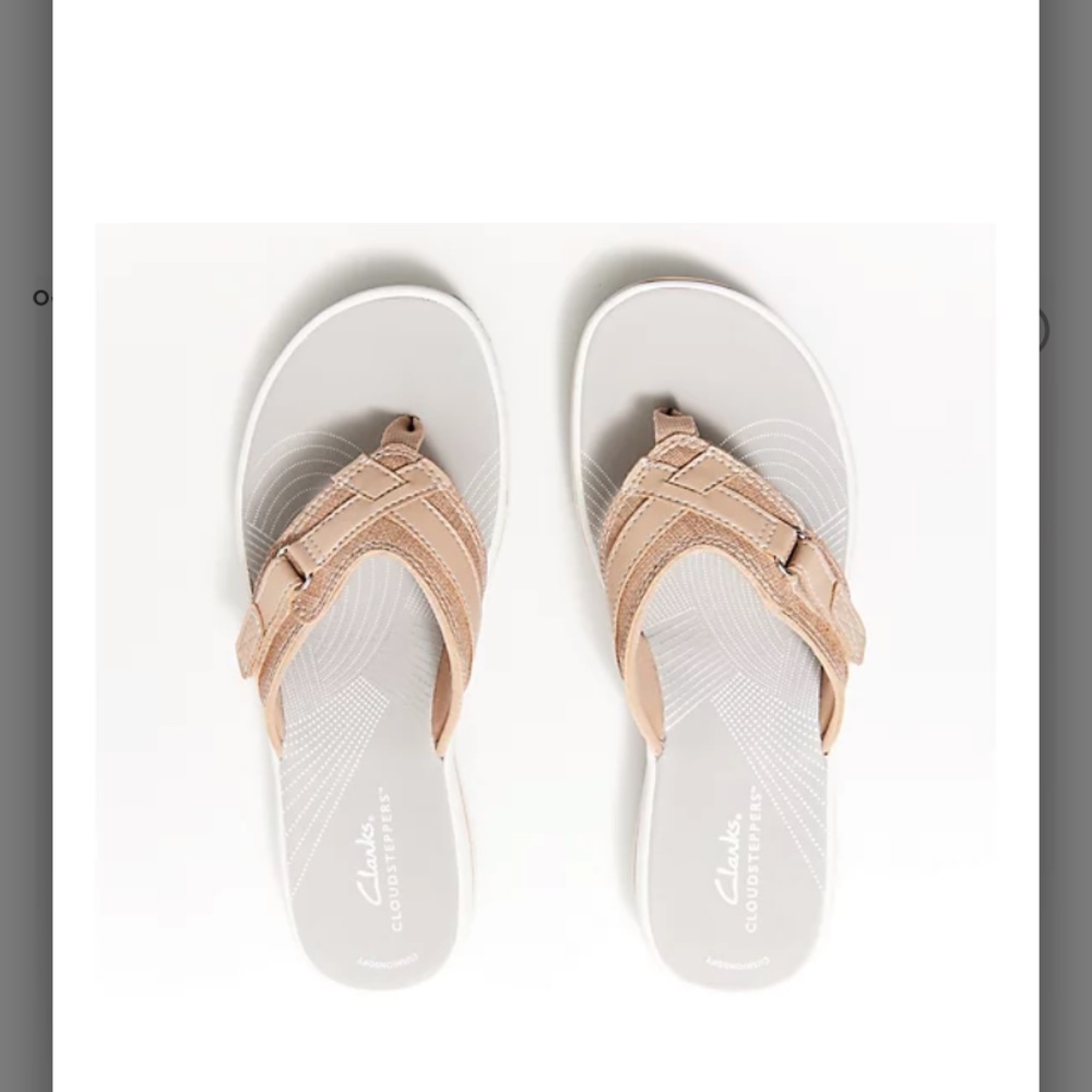 Clarks Cloudsteppers Sport Thong Sandals- Breeze Sea
